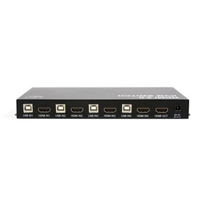 넥스트 4포트 USB2.0 HDMI KVM 스위치 선택기, NEXT-7004KVM-4K, 1개