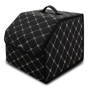 어반카 스티치 차량용 다용도 수납함, 블랙 + 베이지, M(32 x 32 ...