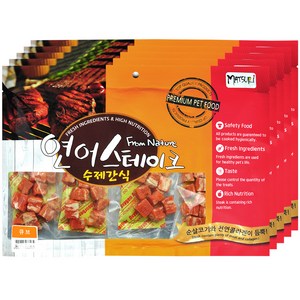 프롬네이쳐 스테이크 강아지 수제간식 큐브 타입, 연어 큐브, 300g, 5개