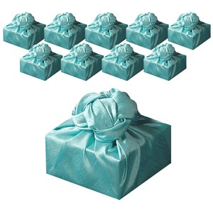 통샵 실크 홑 보자기 55 x 55 cm, 파스텔 블루(638), 10개