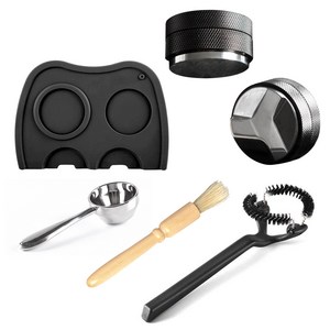 칼딘 커피 머신 청소솔 올인원 패키지 58mm SG-01, 블랙, 1세트