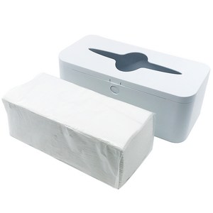 모닝듀 무형광 핸드타올 100p + 케이스, 화이트(케이스), 1세트