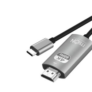 잇츠온 스마트폰 C to HDMI 미러링 케이블 IT-MHLBN20, 2m, 혼합색상