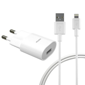 요이치 아이폰 USB 1.2A 아답터 + 8핀 케이블 2세대 2m 세트