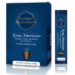 하와이안퀸커피 코나아메리카노 스틱커피, 900mg, 30개입, 1개