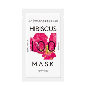 듀이트리 100마스크팩 히비스커스, 1개입, 1개