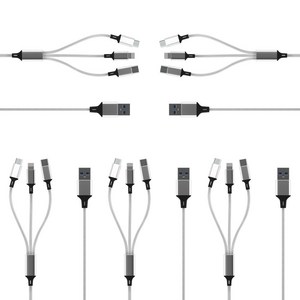요이치 팔레트 3in1 멀티 고속충전 케이블 1.2m