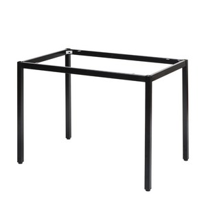 도리퍼니처 30각 철제프레임 입식테이블 900 x 600 mm, 블랙