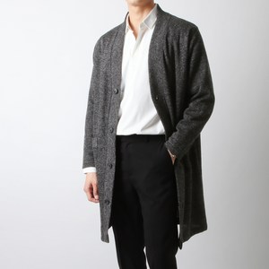 르젠옴므 오버핏 와플짜임 패치포켓 롱 가디건 LNCA499AD