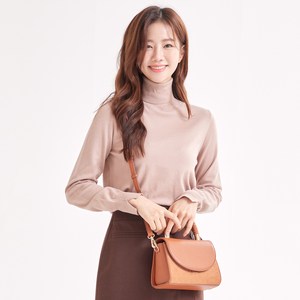 로엠 여성용 베이직 목폴라 니트