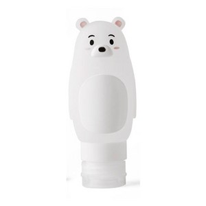 코멧 동물 실리콘 공병 북극곰 90ml, 혼합색상, 1개