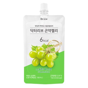 닥터리브 곤약젤리 스위트 머스캣, 150ml, 10개