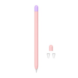 라이노핏 애플펜슬 1세대 전용 파스텔 투톤 케이스 + 여분 뚜껑 + 펜촉 보호캡 2p