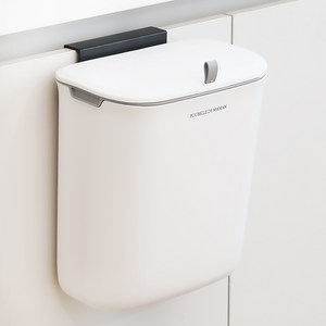 달팽이리빙 푸벨드마망 벽결이 슬라이딩 오픈 휴지통 9L