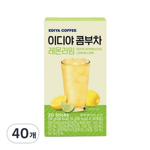 이디야 콤부차 레몬라임, 6g, 20개입, 2개