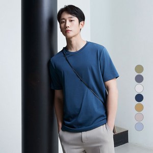 마인드브릿지 남성용 냉감 통기성 수피마 에어로쿨 반팔 티셔츠 MATS0120