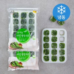 우리땅 웰팜넷 유기가공식품 인증 다진청양고추 (냉동), 180g, 3개