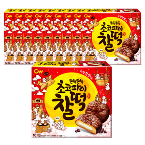 청우식품 초코파이 찰떡, 215g, 10개