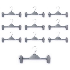 메이네티 플라스틱 하의 옷걸이 URC28, 실버, 10개