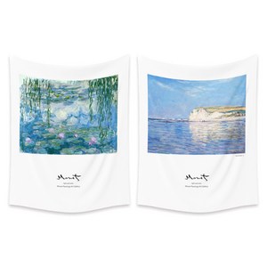 블럭마트 Monet 패브릭 포스터 태피스트리 2p, 랜덤발송