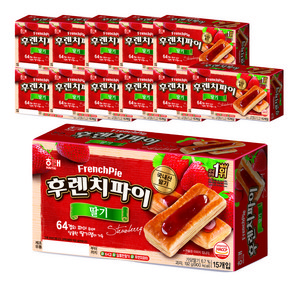 해태제과 후렌치파이 딸기 15p