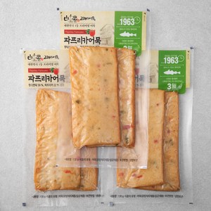 고래사어묵 파프리카사각어묵, 130g, 3개