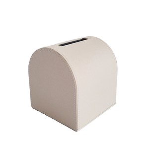 가죽 롤휴지케이스, 크림, 1개