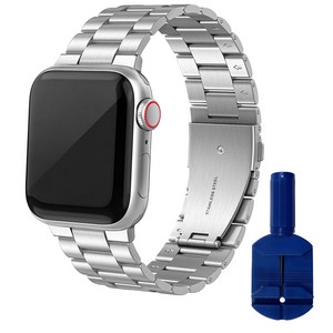 디지지 애플워치 호환 솔리드 메탈 체인 스트랩 스트랩 조절기 애플워치 2/3/4/5/6/7/8/SE2/SE/울트라 42/44/45/49mm