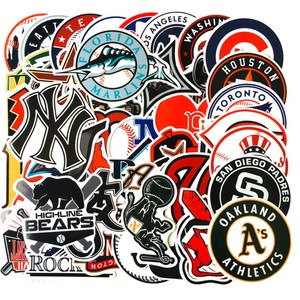 폴딩 꾸미기 감성 DIY 스티커 50p, MLB, 1세트