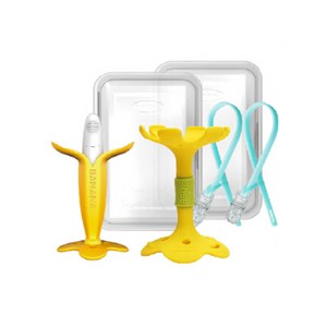 앙쥬 치아 발육기 바나나 + 입술 치발기 2종 세트