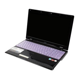 카라스 레노버 아이디어패드 Slim1-14ADA용 칼라 반투명 키스킨, 퍼플, 1개