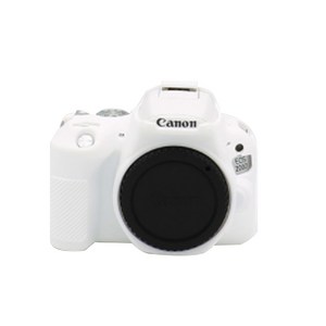 CANON 200D/200DII 카메라 실리콘 바디보호용 케이스 화이트, 1개