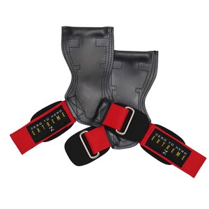 제로투히어로 익스트림 그립 헬스 손목보호대 좌우세트, M, RED, 1세트