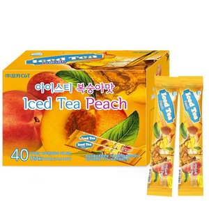 아이스티 복숭아