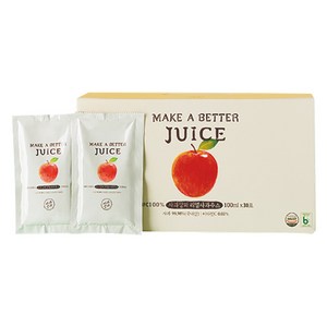 사과깡패 Make a better 리얼 사과주스, 100ml, 30개