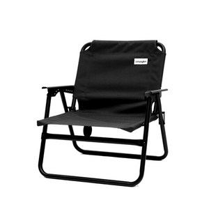 레저맨 로우 폴딩 체어, 블랙, 1개