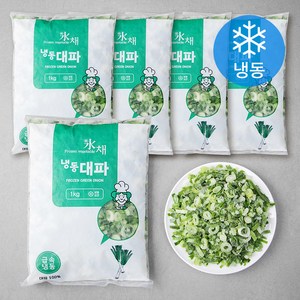 농우 냉동 대파, 1kg, 5팩