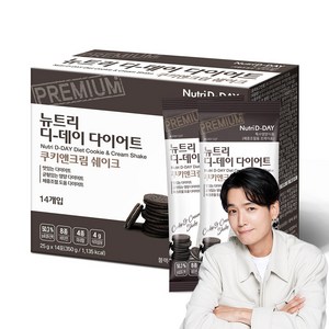 뉴트리디데이 다이어트 쉐이크 쿠키앤크림 14포, 350g, 1개