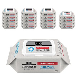 리꼬 손소독 티슈 캡형