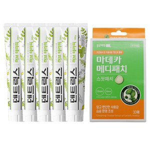 동국제약 덴트릭스 허브 치약 130g x 5p + 메디패치 스팟 33매, 1세트