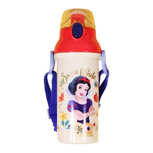 릴팡 프린세스 앵커 블링블링 원터치 어깨끈 아동용물통, 스노우화이트, 480ml, 1개