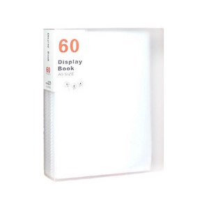 디스플레이 A5 클리어파일 60p, 화이트, 1개