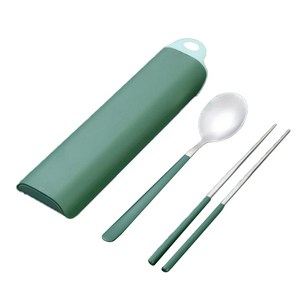 마하 고요 파스텔 수저 세트, 그린, 숟가락 + 젓가락 ..., 1개