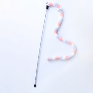 로커스 대왕 꿈틀이 고양이 낚시대 막대 44.5cm 인형 58cm, 2개, 마카롱색