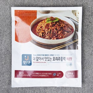 정다운 더 얇아서 맛있는 오리주물럭 매운맛, 1개, 500g