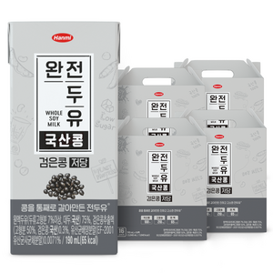 전두유 완전두유 국산콩 검은콩 저당, 190ml, 64개