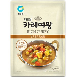 대상 청정원 우리쌀 카레여왕, 1kg, 1개