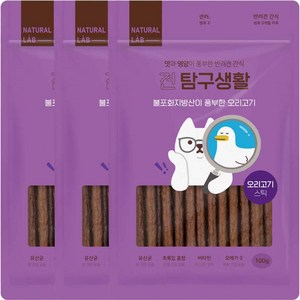 내츄럴랩 견탐구생활 스틱 간식, 오리고기, 100g, 3개