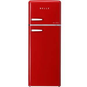 BELLE 레트로 글라스 소형 냉장고 211L 방문설치