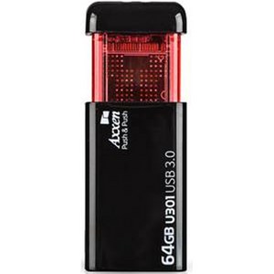 액센 초고속 클릭형 USB3.0 메모리 U301 PUSH, 64GB, 1개